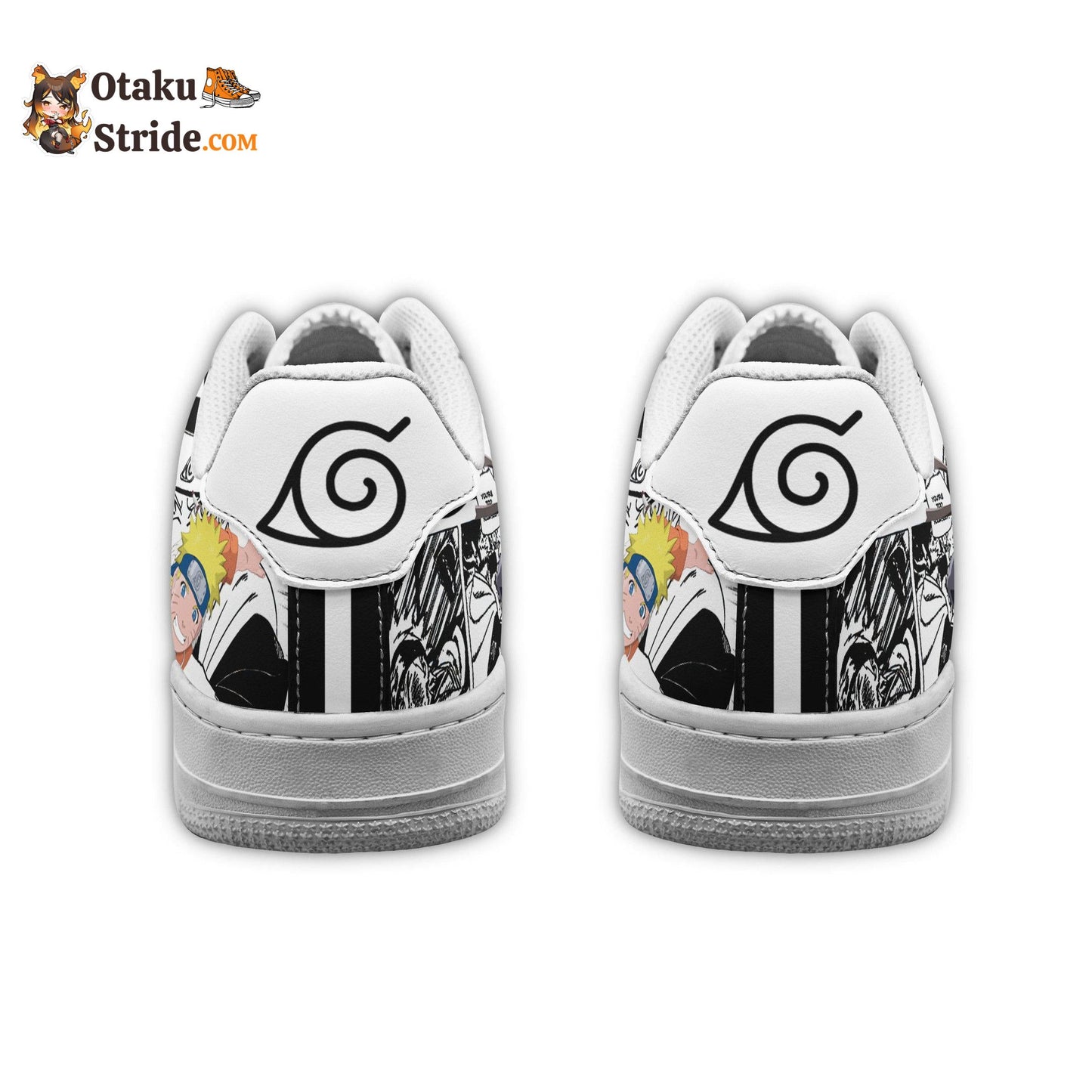 Custom Uzumaki Nrt Air Sneakers – Mixed Anime Manga Shoes for Naruto Fans