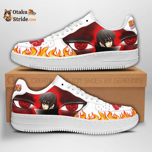 Custom Itachi Eyes Naruto Anime Air Sneakers – Printed Footwear for Fans