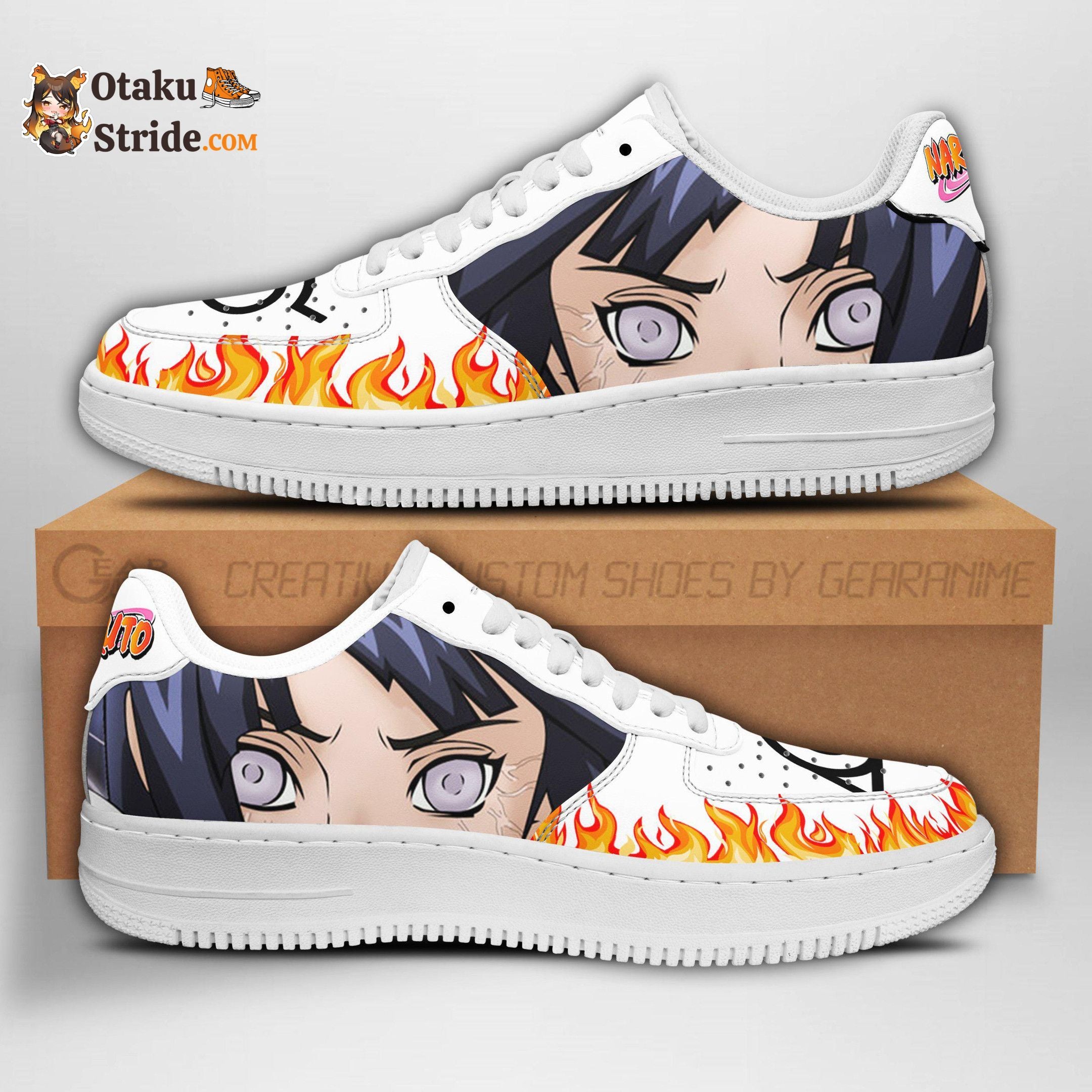 Hinata Hyuga Eyes Air Sneakers – Naruto Footwear – Otaku Stride
