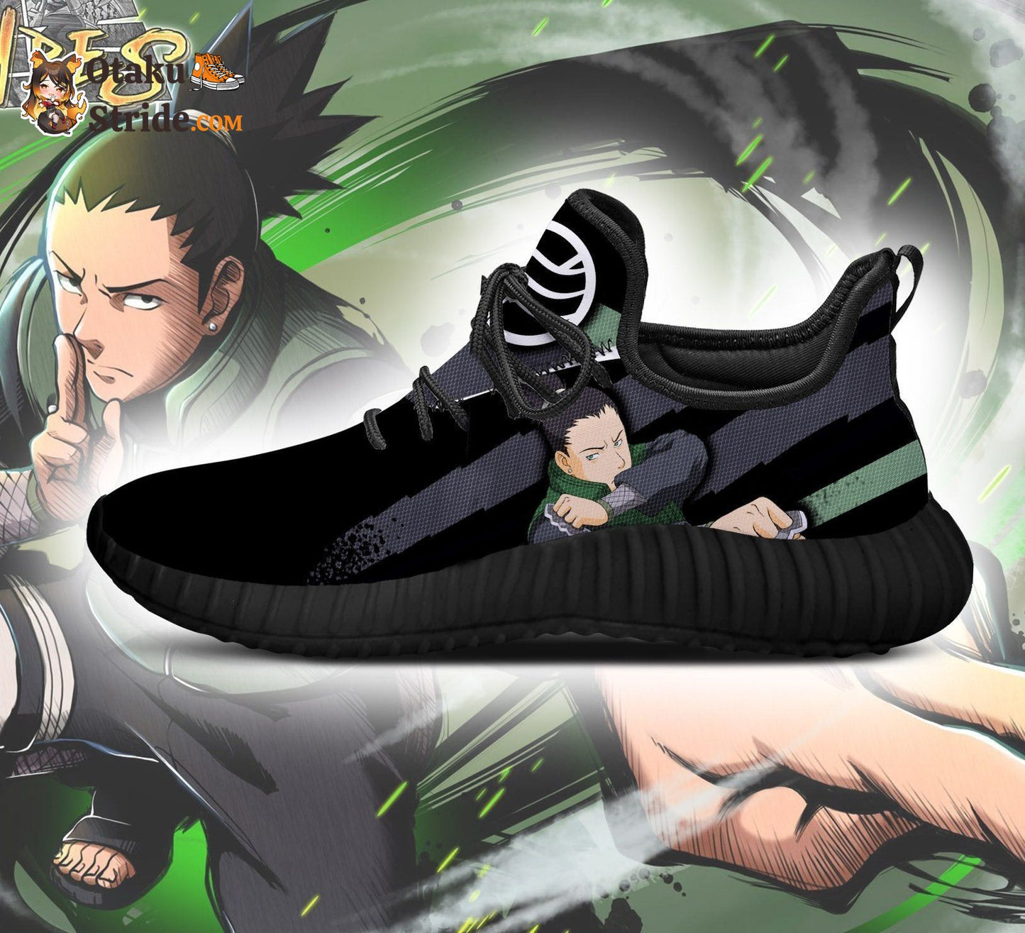 Shikamaru Jutsu Reze Shoes, Naruto Fan Gift Idea TT03