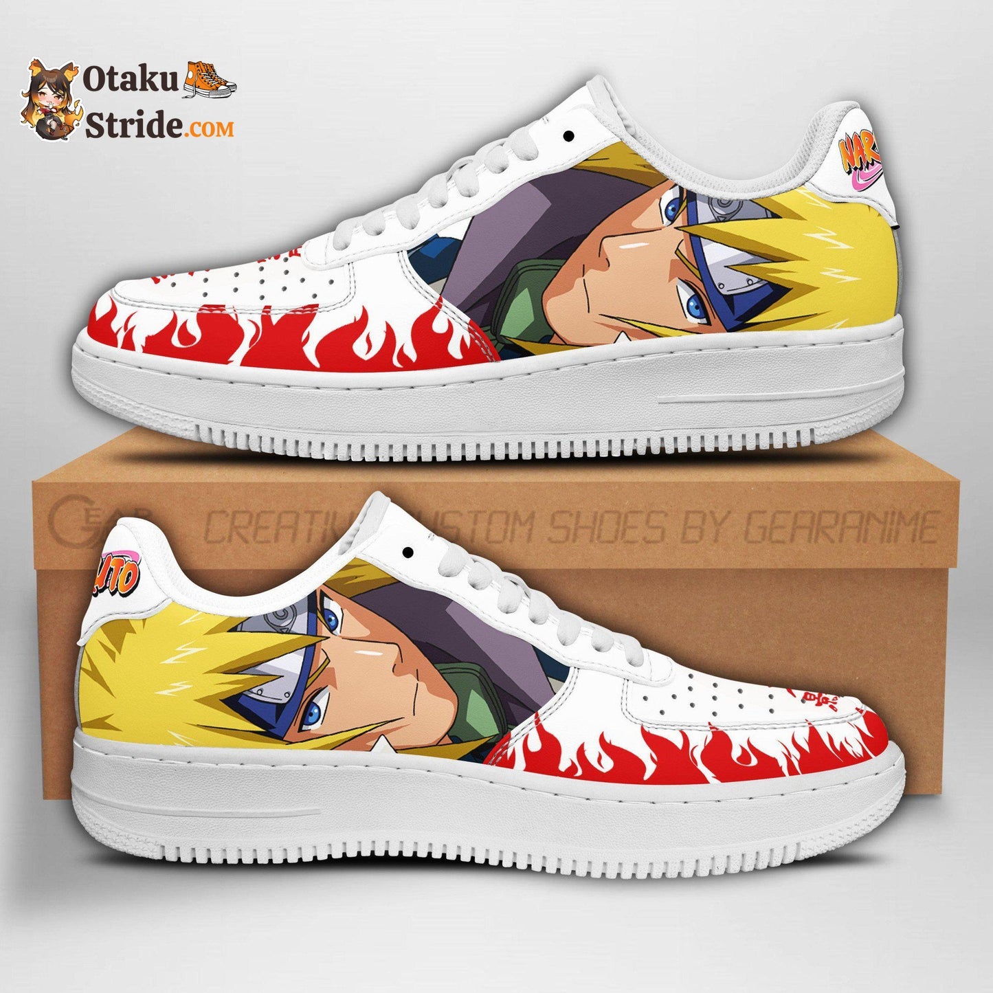 Namikaze Minato Air Sneakers from Naruto Series