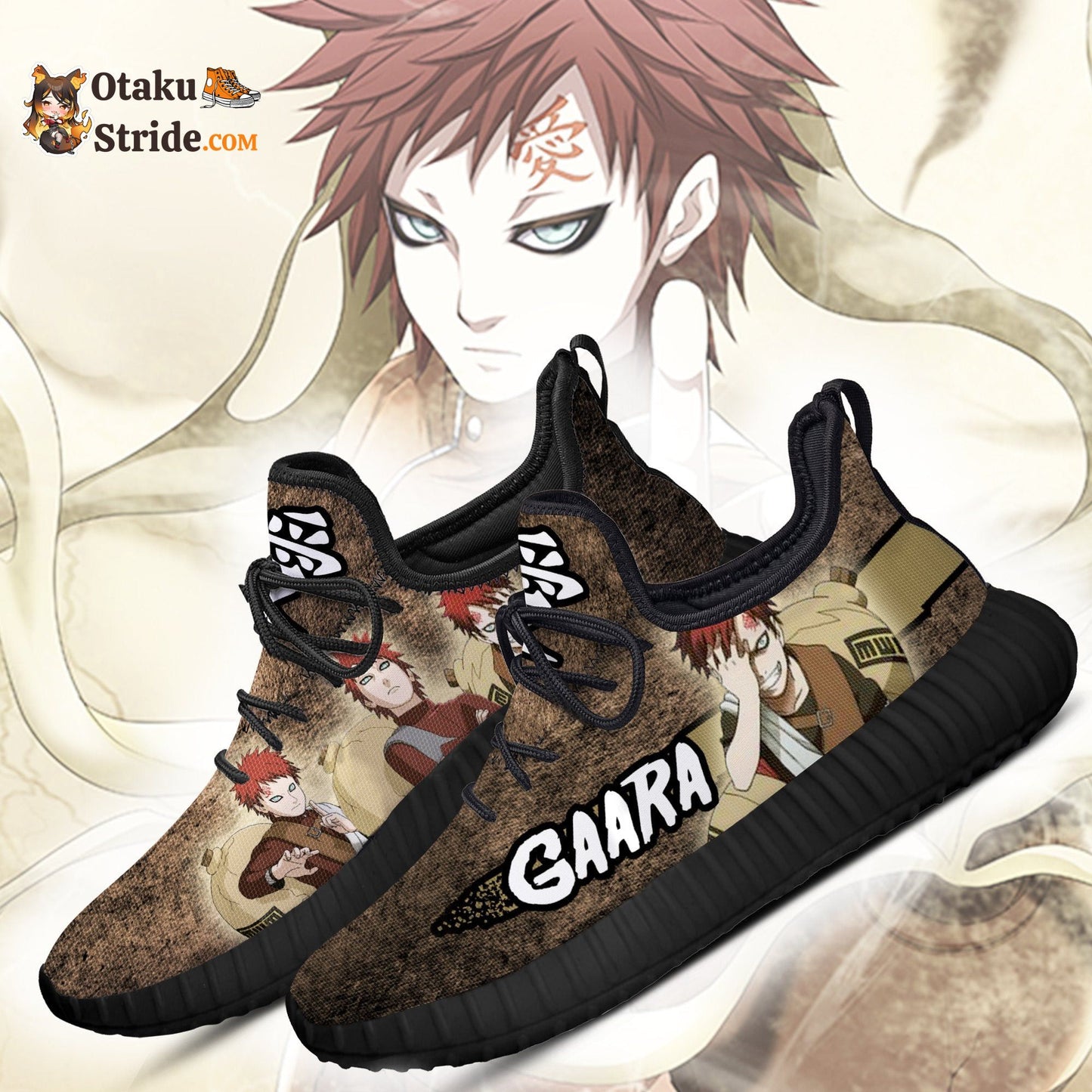 Custom Printed Gaara Reze Anime Shoes – Perfect Fan Gift Idea for Naruto Lovers