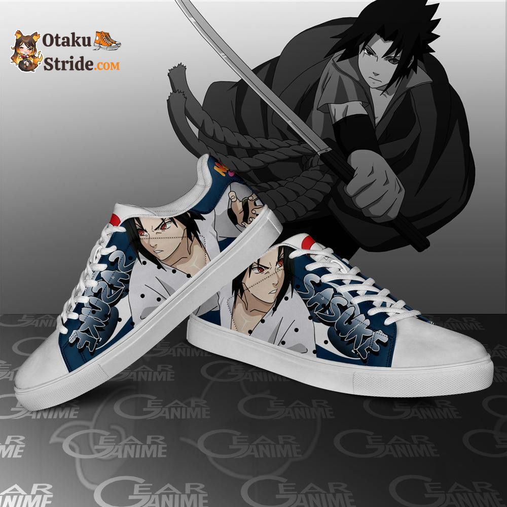 Uchiha Sasuke Skate Shoes – Naruto Custom Shoes PN10