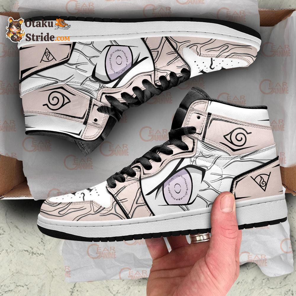 Custom Neji Byakugan Eyes Anime Sneakers – Naruto Shoes for Fans