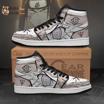 Custom Neji Byakugan Eyes Anime Sneakers – Naruto Shoes for Fans