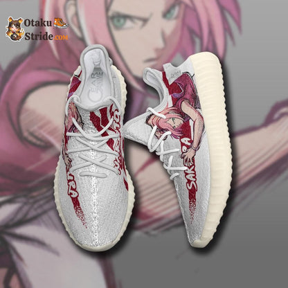 Custom Anime Sneakers Featuring Sakura Haruno – Naruto Inspired Shoes