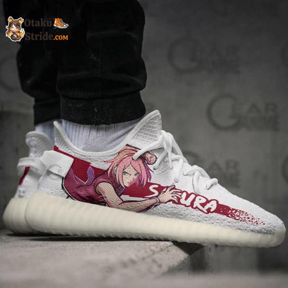 Custom Anime Sneakers Featuring Sakura Haruno – Naruto Inspired Shoes