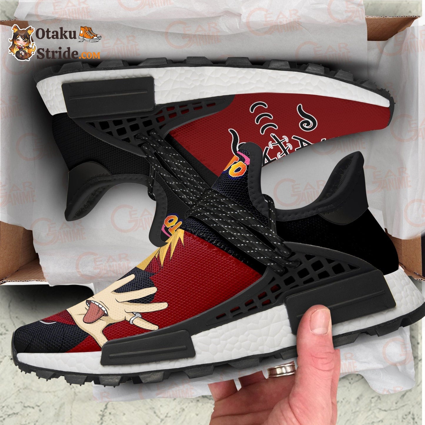 Custom Anime Shoes Featuring Deidara from Naruto