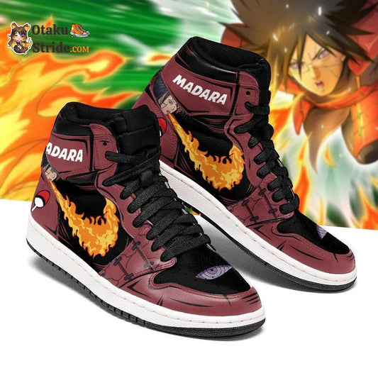 Madara Jutsu Fire Release Sneakers – Naruto Shoes for Fans!