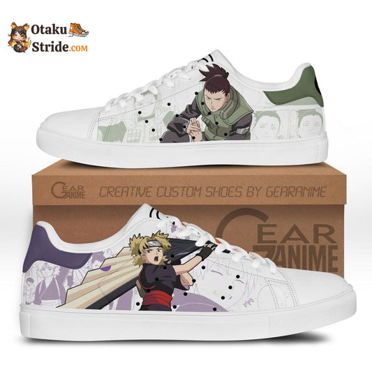 Custom Shikamaru Nara and Temari Anime Skate Sneakers – Naruto Shoes