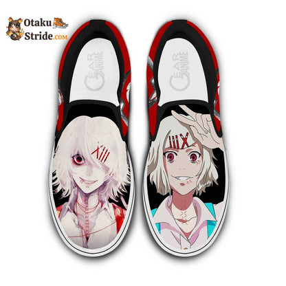 Juuzou Suzuya Slip-On Shoes Canvas Custom Anime Tokyo Ghoul Shoes