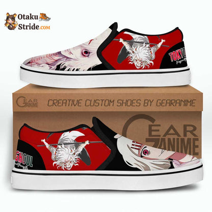 Juuzou Suzuya Slip-On Shoes Canvas Custom Anime Tokyo Ghoul Shoes