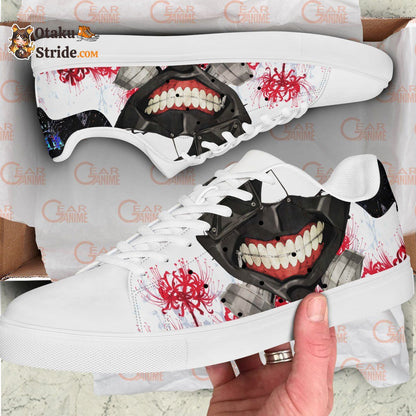 Kaneki Ken Mask Skate Sneakers Custom Anime Tokyo Ghoul Shoes