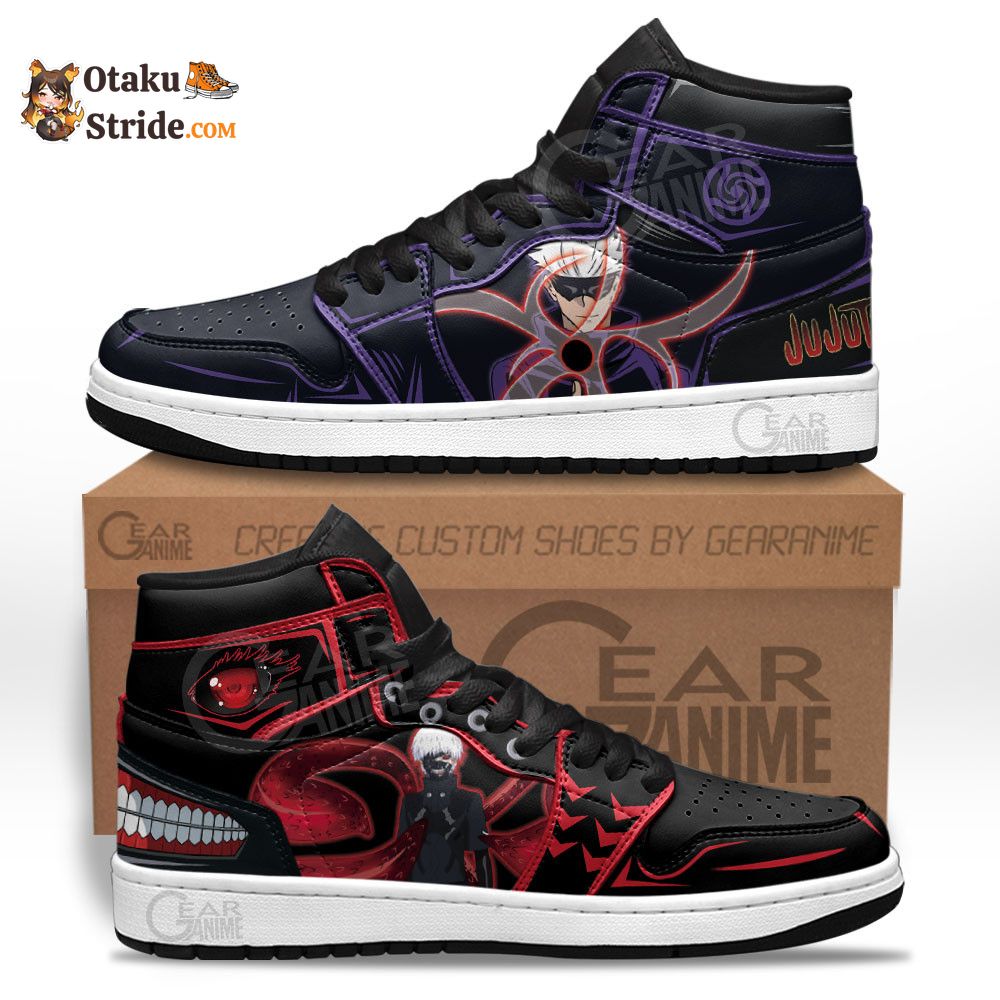 Satoru Gojo and Ken Kaneki Anime Custom Shoes