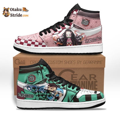 Tanjiro and Nezuko Anime Sneakers Custom Shoes