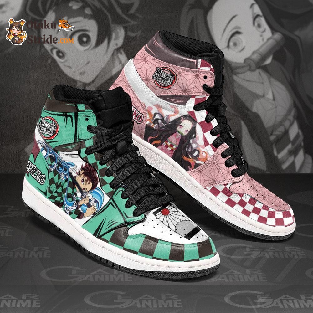 Tanjiro and Nezuko Anime Sneakers Custom Shoes