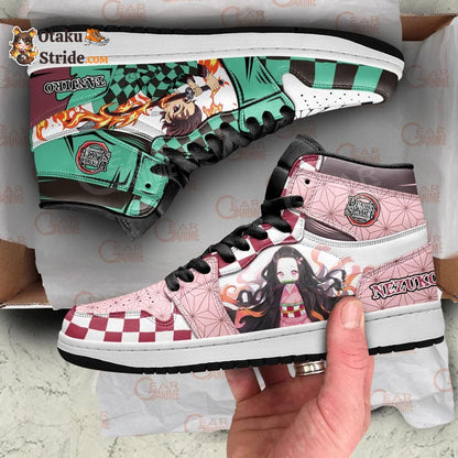 Tanjiro and Nezuko Anime Sneakers Custom Shoes