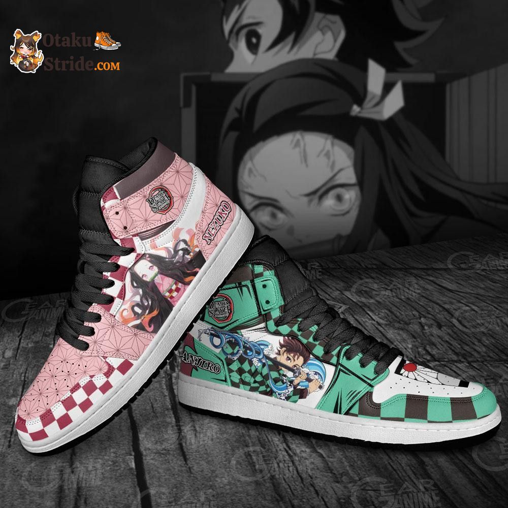 Tanjiro and Nezuko Anime Sneakers Custom Shoes