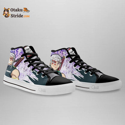 Tengen Uzui High Top Shoes Custom Anime Wisteria Sneakers