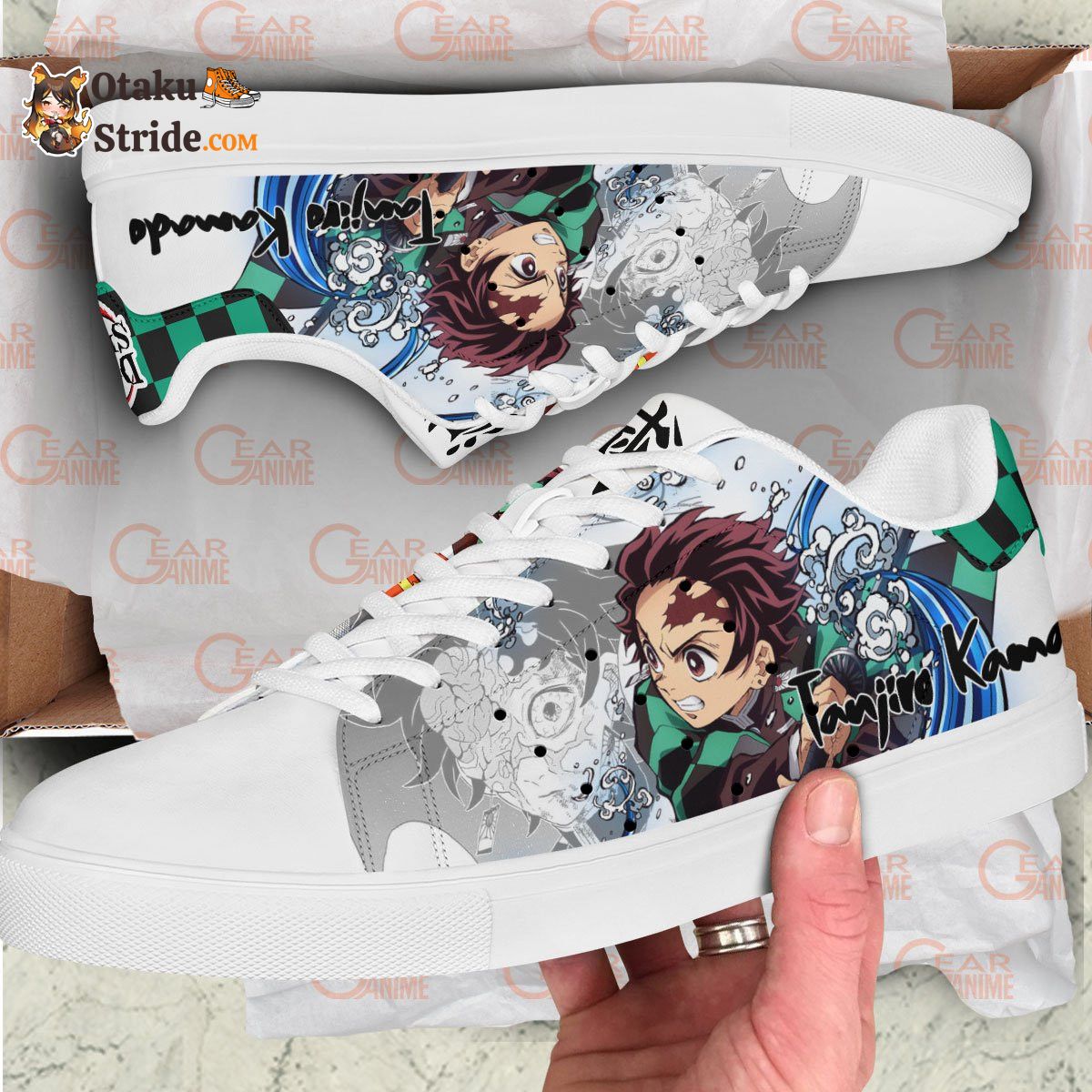 Tanjiro Kamado Skate Sneakers Custom Anime Shoes