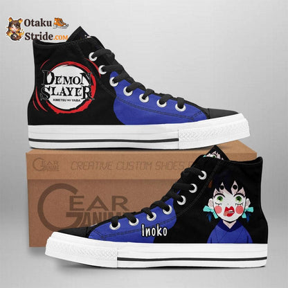 Inosuke Inoko High Top Shoes Funny Custom Anime Sneakers