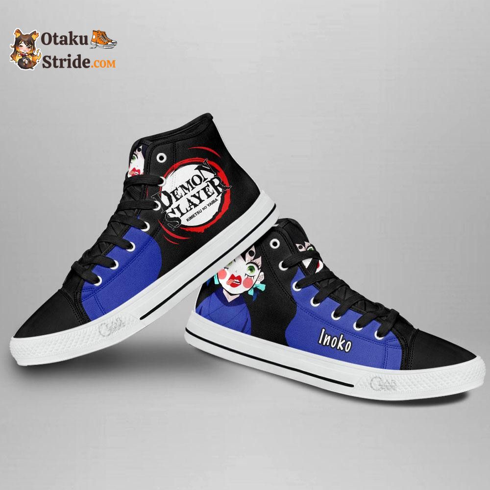 Inosuke Inoko High Top Shoes Funny Custom Anime Sneakers