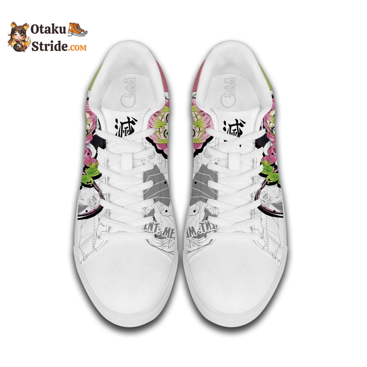 Mitsuri Kanroji Skate Sneakers Custom Anime Shoes