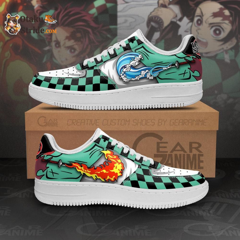 Tanjiro Water and Sun Breathing Sneakers Anime