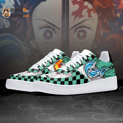 Tanjiro Water and Sun Breathing Sneakers Anime