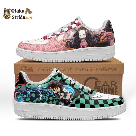 Tanjiro and Nezuko Sneakers Custom Anime Shoes