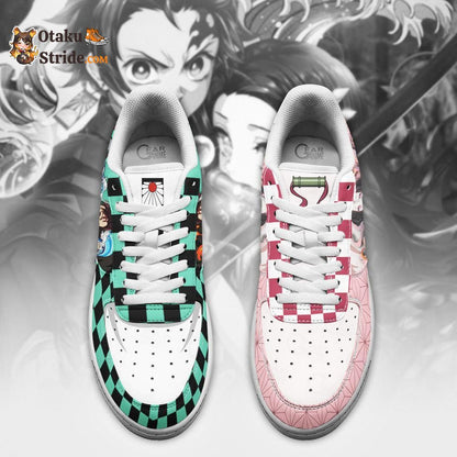 Tanjiro and Nezuko Sneakers Custom Anime Shoes