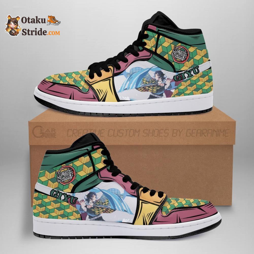 Giyu Tomioka J1 Sneakers Anime Water Breathing