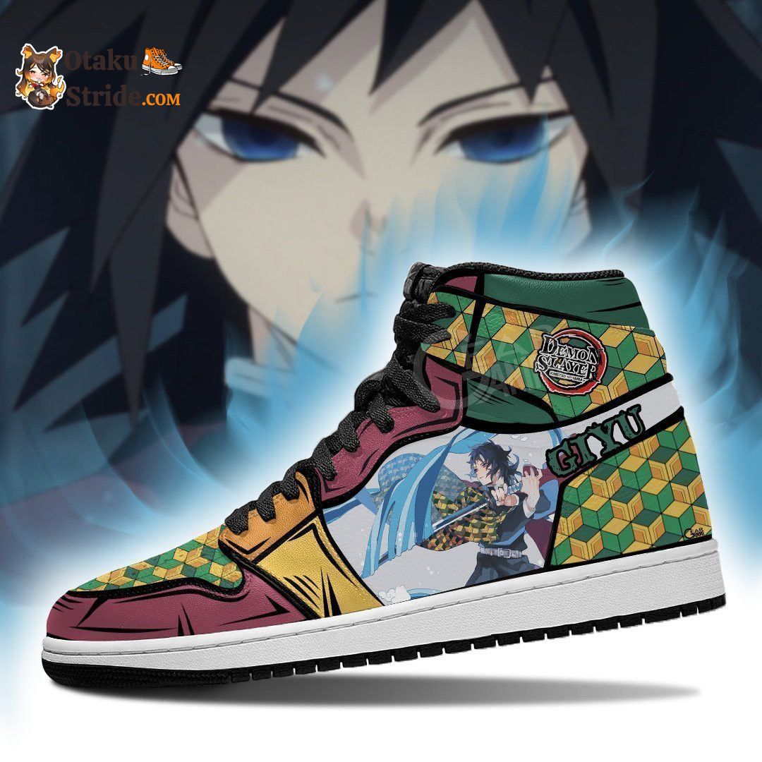 Giyu Tomioka J1 Sneakers Anime Water Breathing