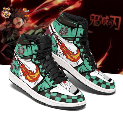 Tanjiro Sun Breathing J1 Sneakers Demon Slayer Anime Shoes