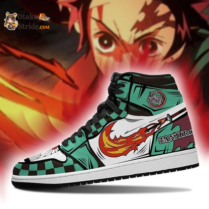 Tanjiro Sun Breathing J1 Sneakers Demon Slayer Anime Shoes