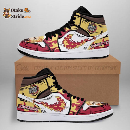 Kyojuro Rengoku J1 Sneakers Anime Demon Slayer Flame