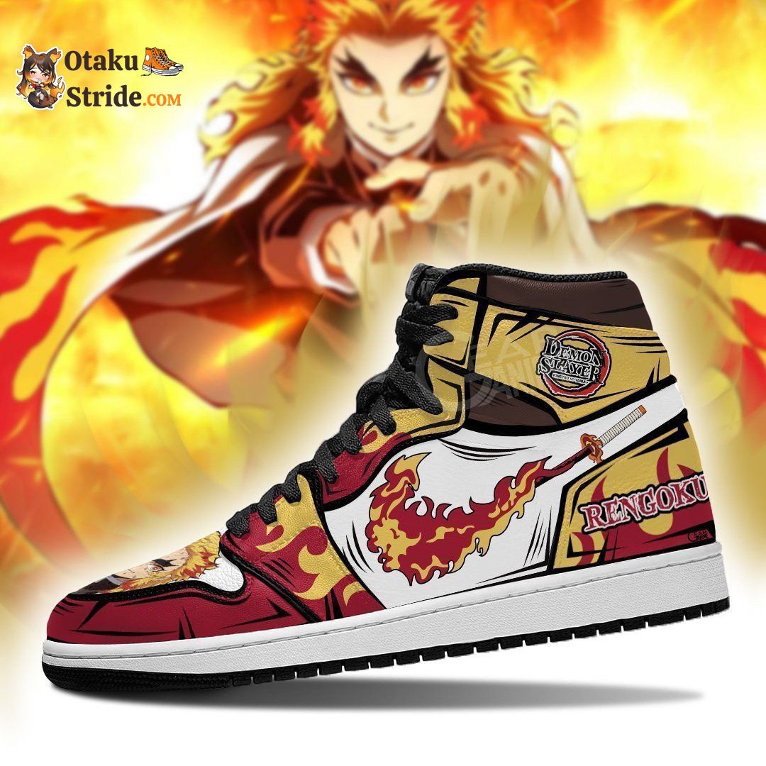 Kyojuro Rengoku J1 Sneakers Anime Demon Slayer Flame