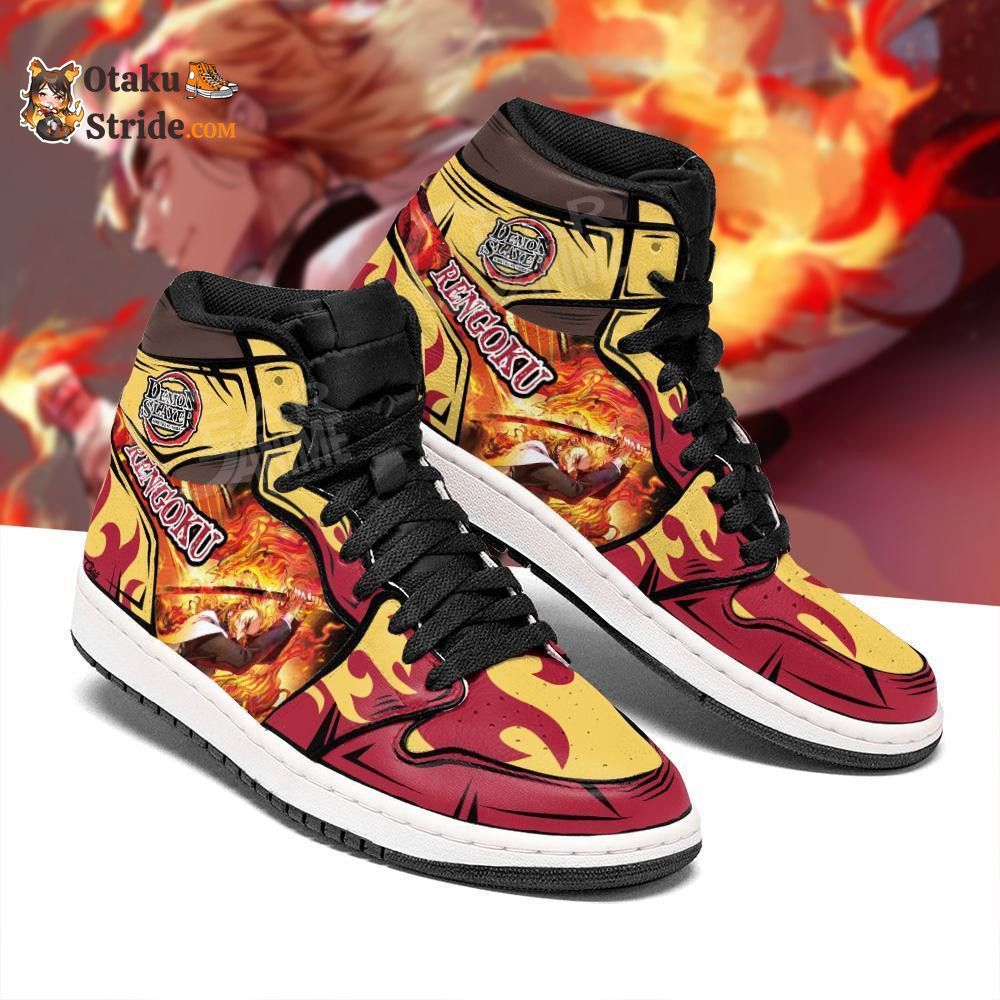 Kyojuro Rengoku J1 Sneakers Anime Flame Breathing