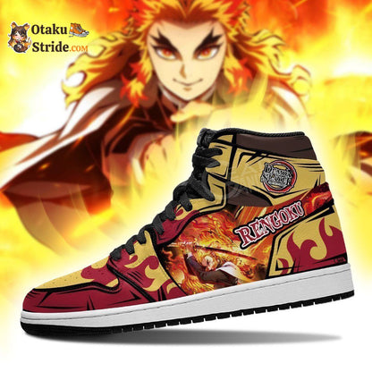 Kyojuro Rengoku J1 Sneakers Anime Flame Breathing