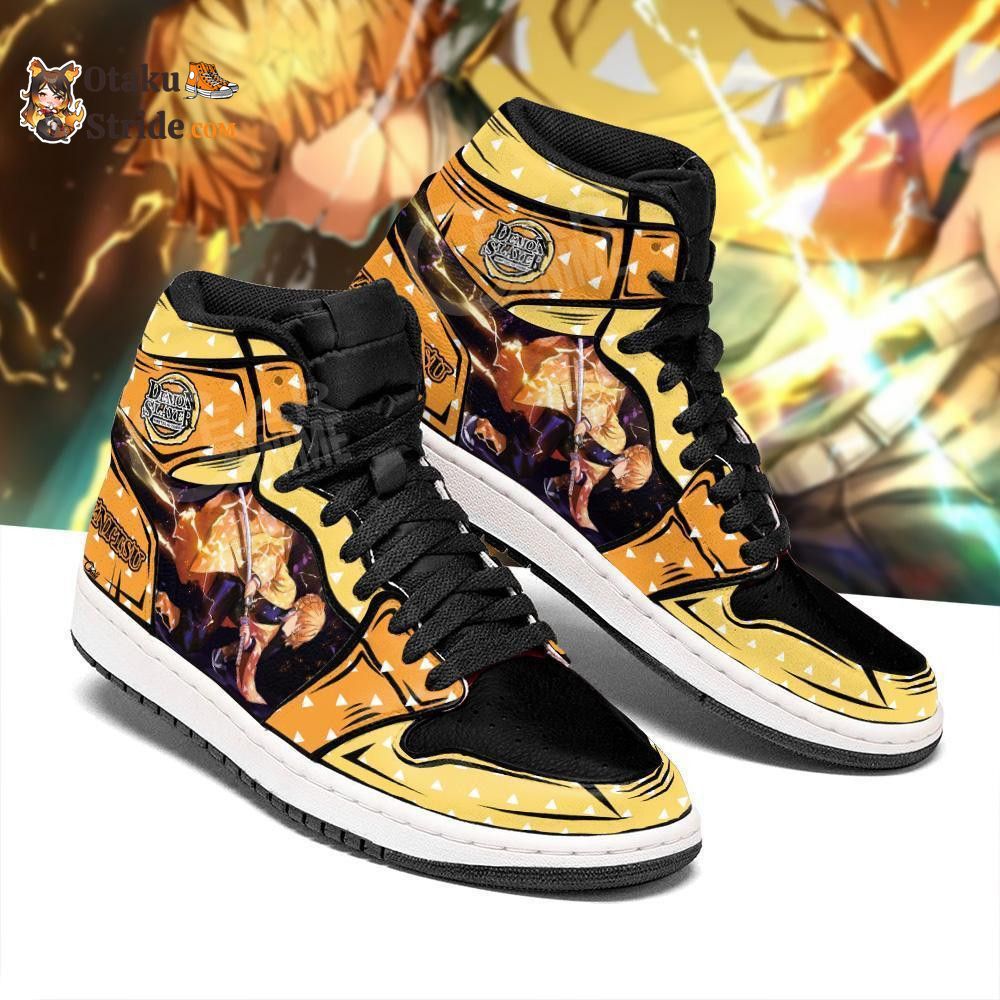 Zenitsu Agatsuma J1 Sneakers Anime Thunder Breathing