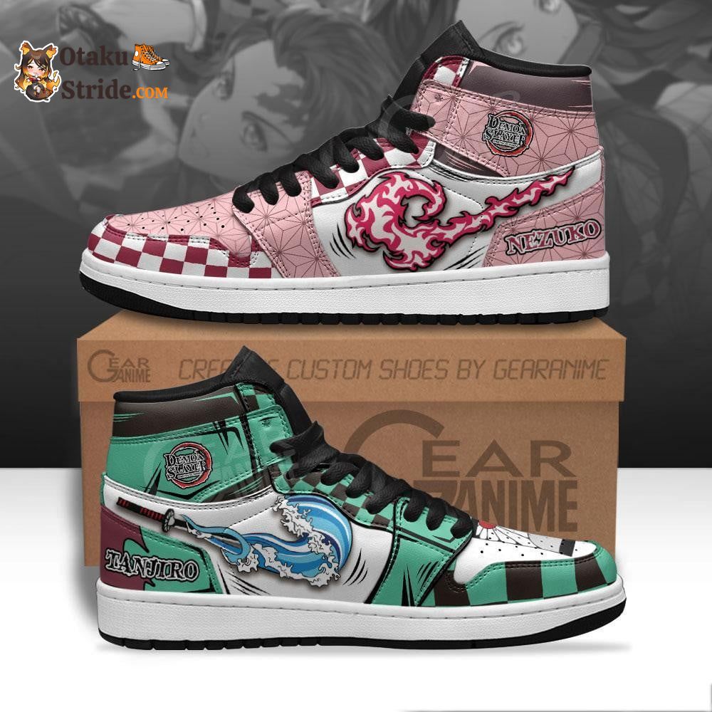 Nezuko Kamado and Tanjro J1 Sneakers Anime MN19