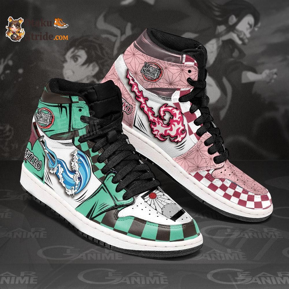 Nezuko Kamado and Tanjro J1 Sneakers Anime MN19