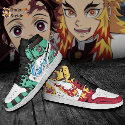 Kamado Tanjro and Rengoku J1 Sneakers Anime MN22