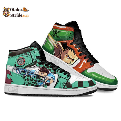 Kamado Tanjro and Gon Freecss J1 Sneakers Anime MN30