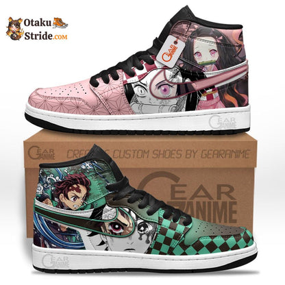 Tanjiro and Nezuko J1 Sneakers Demon Slayer Anime Shoes