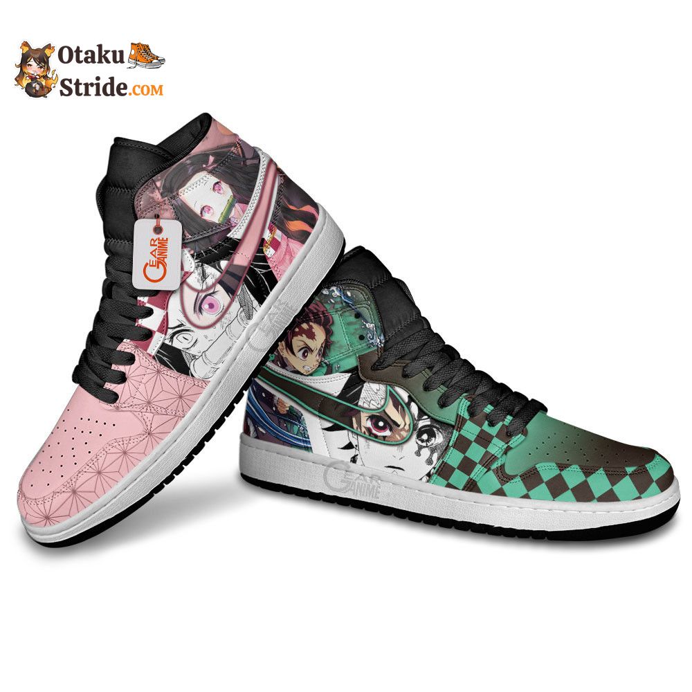 Tanjiro and Nezuko J1 Sneakers Demon Slayer Anime Shoes