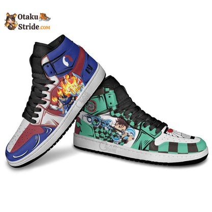 Kamado Tanjro and Shoto Todoroki J1 Sneakers Anime MN30