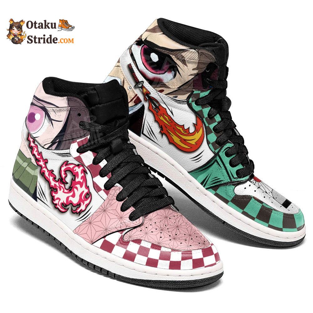 Tanjro and Nezuko Kamado J1 Sneakers Custom Anime MN13