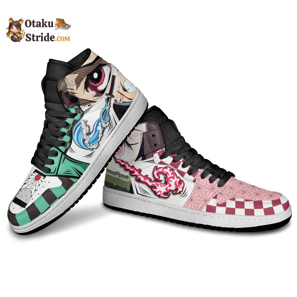 Tanjro and Nezuko Kamado J1 Sneakers Custom Anime MN13