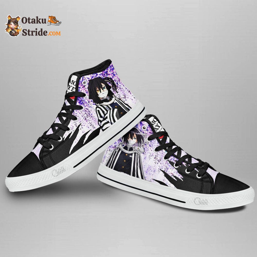 Obanai Iguro High Top Shoes Wisteria